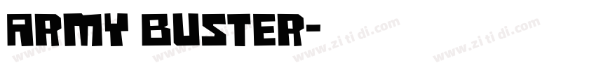 Army Buster字体转换
